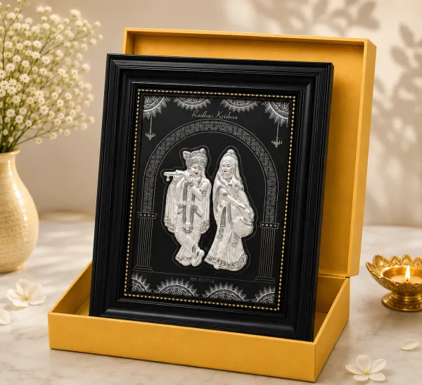 Royal Frame Black (Radhe-Krishna) Height - 15