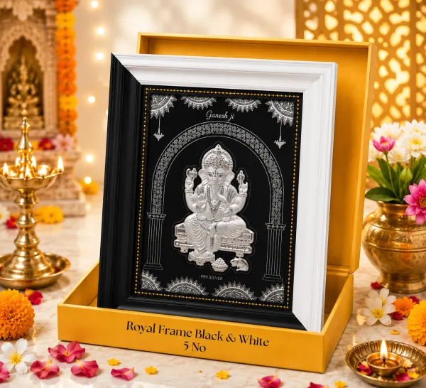 Royal Frame BW (Ganesha) Height- 15