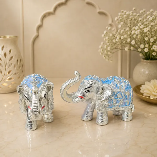 Elephant Silver Blue (2Inch)