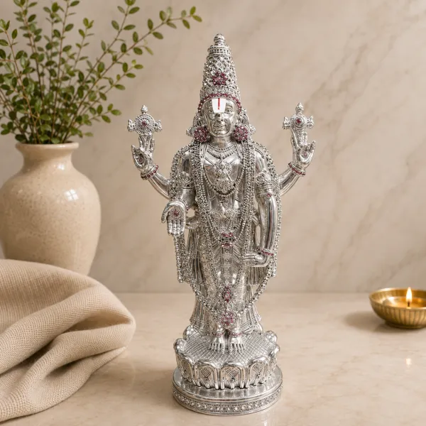 Kamal Balaji Silver Antique (17 Inch)